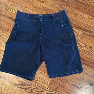 Womens Dark Blue jean Casual Shorts